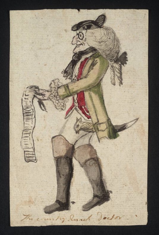 The Visiting Quack Doctor null British School 18th century 1700-1799 Purchased as part of the Oppé Collection with assistance from the National Lottery through the Heritage Lottery Fund 1996 https://www.tate.org.uk/art/work/T10122 | Creative Commons CC-BY-NC-ND